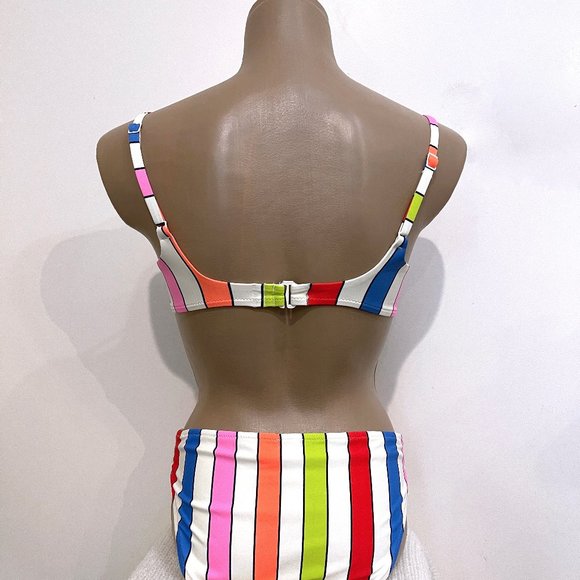 •Aerie• Striped Bikini Set S - Picture 5 of 10